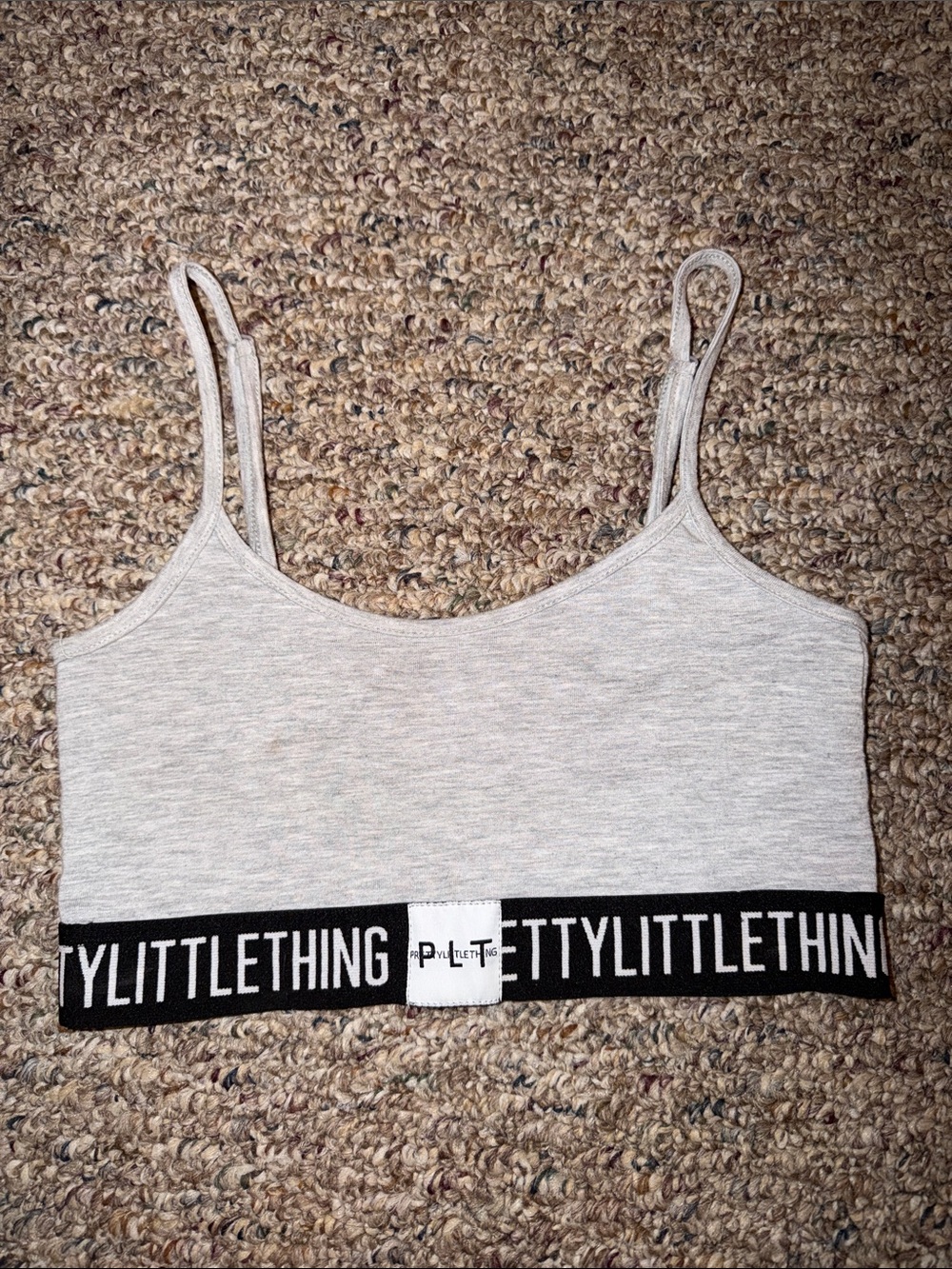 PrettyLittleThing Gray Bralette – Size 4